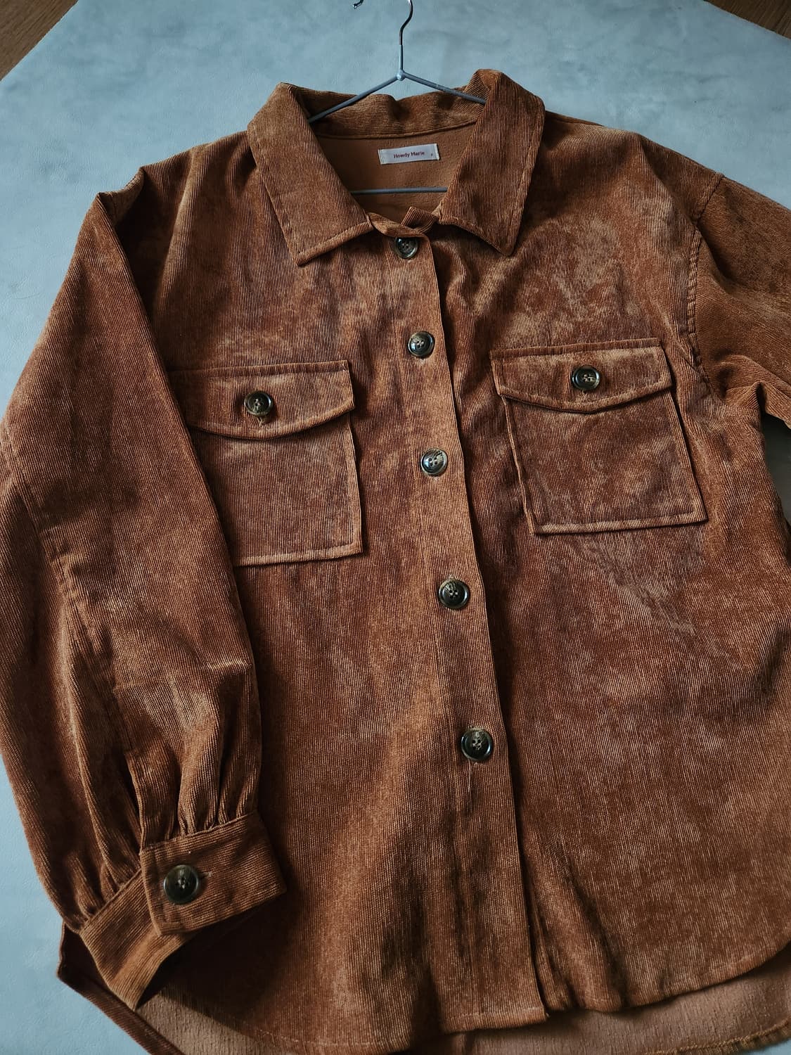 일본 빈티지 골덴 셔츠 상품이미지5