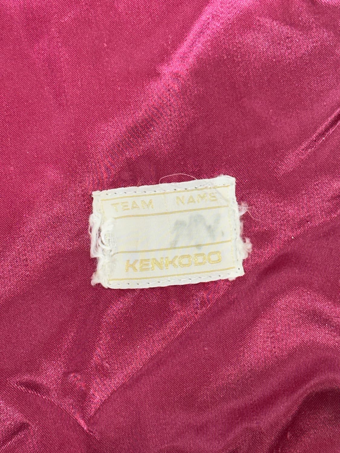 일본 빈티지 버건디 화이트 올드스쿨 스카잔 바시티 자켓 L 상품이미지8