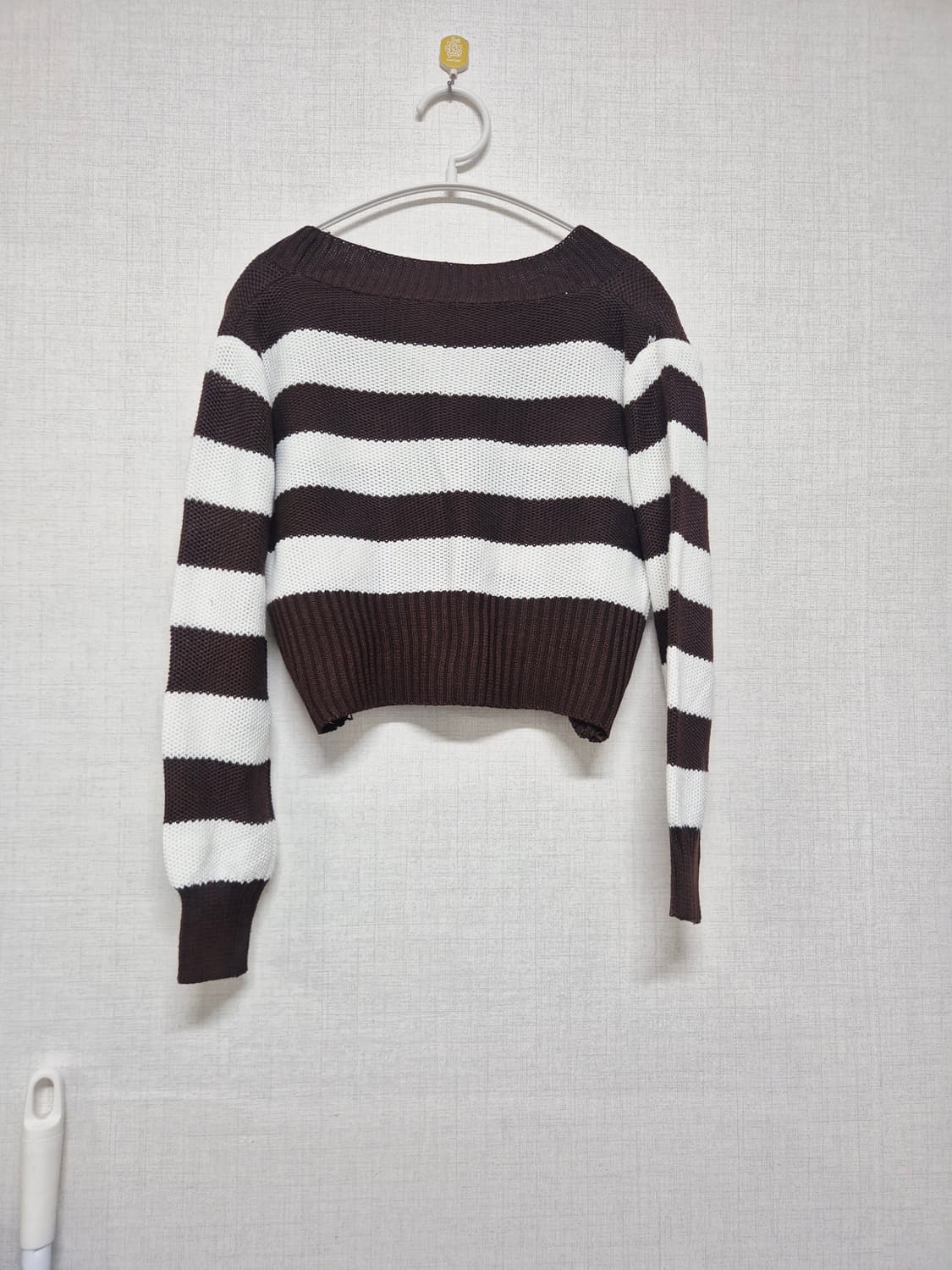 스트라이프 크롭 가디건 상품이미지2