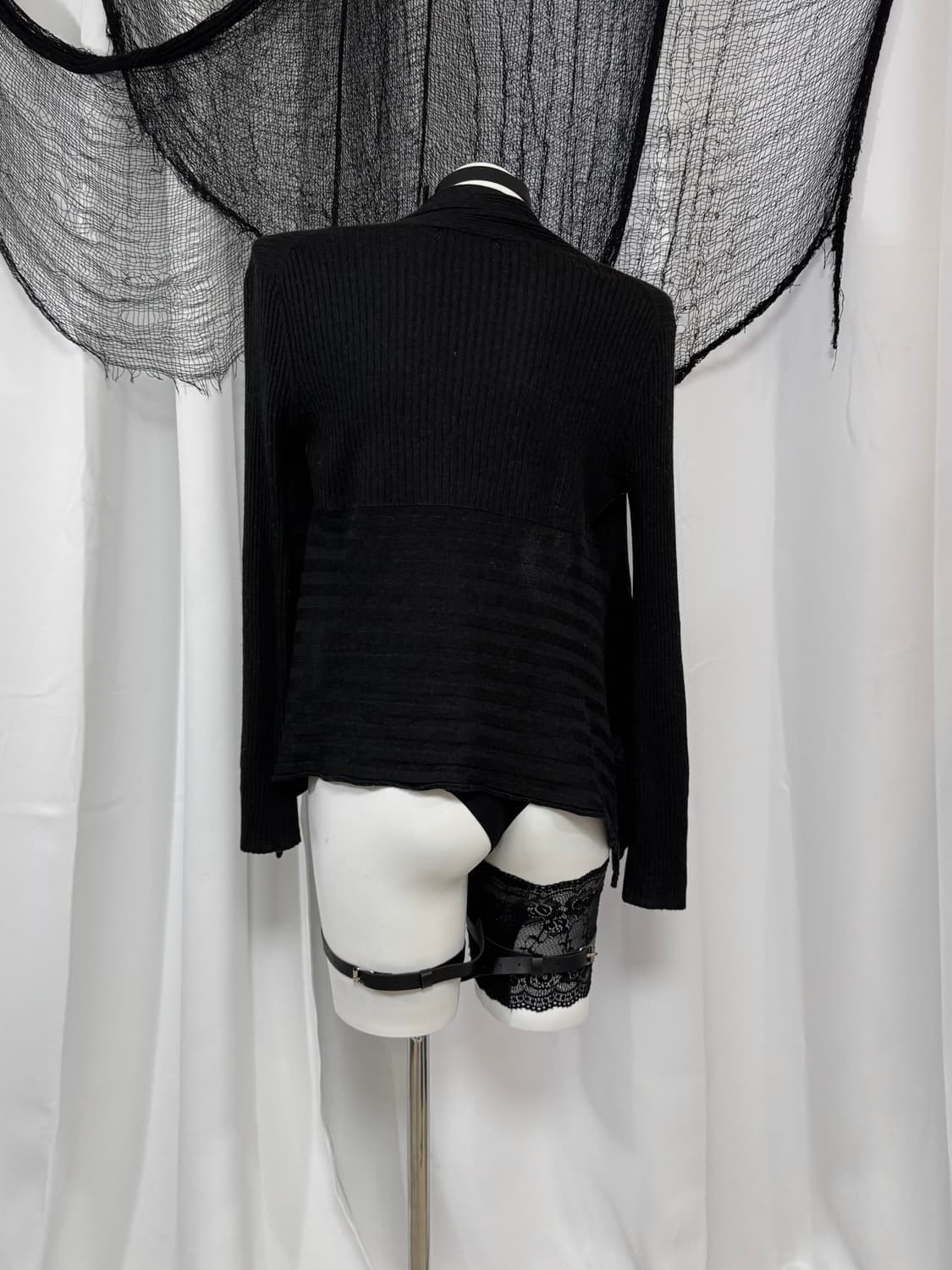 black knit cardigan 상품이미지3
