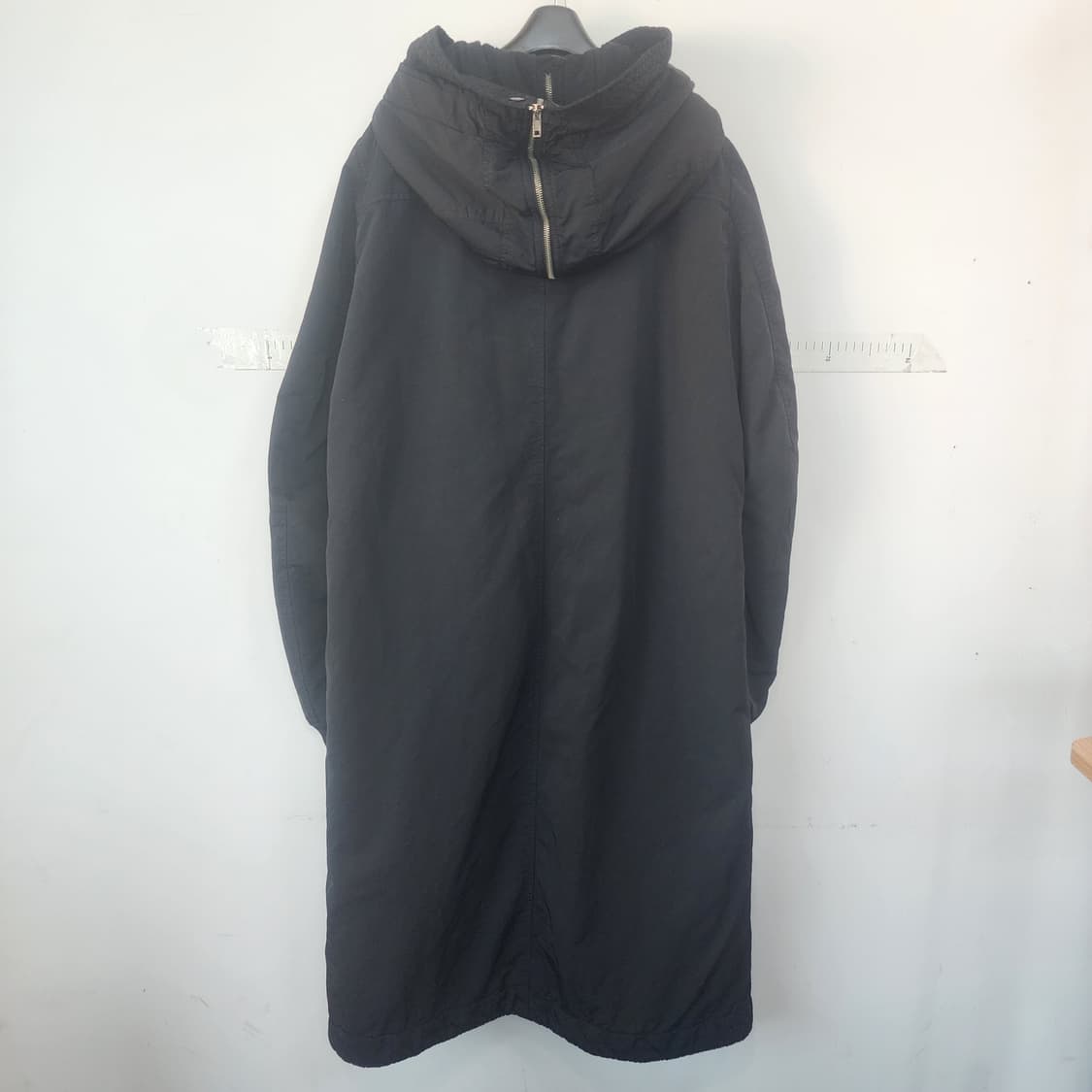 릭오웬스 다크쉐도우 블랙 후드 롱 야상 점퍼 상품이미지9