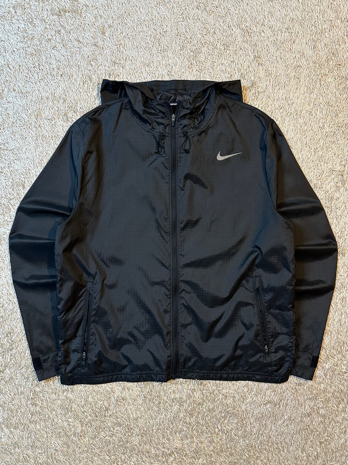 나이키 러닝 후드 바람막이 자켓 블랙 상품이미지1
