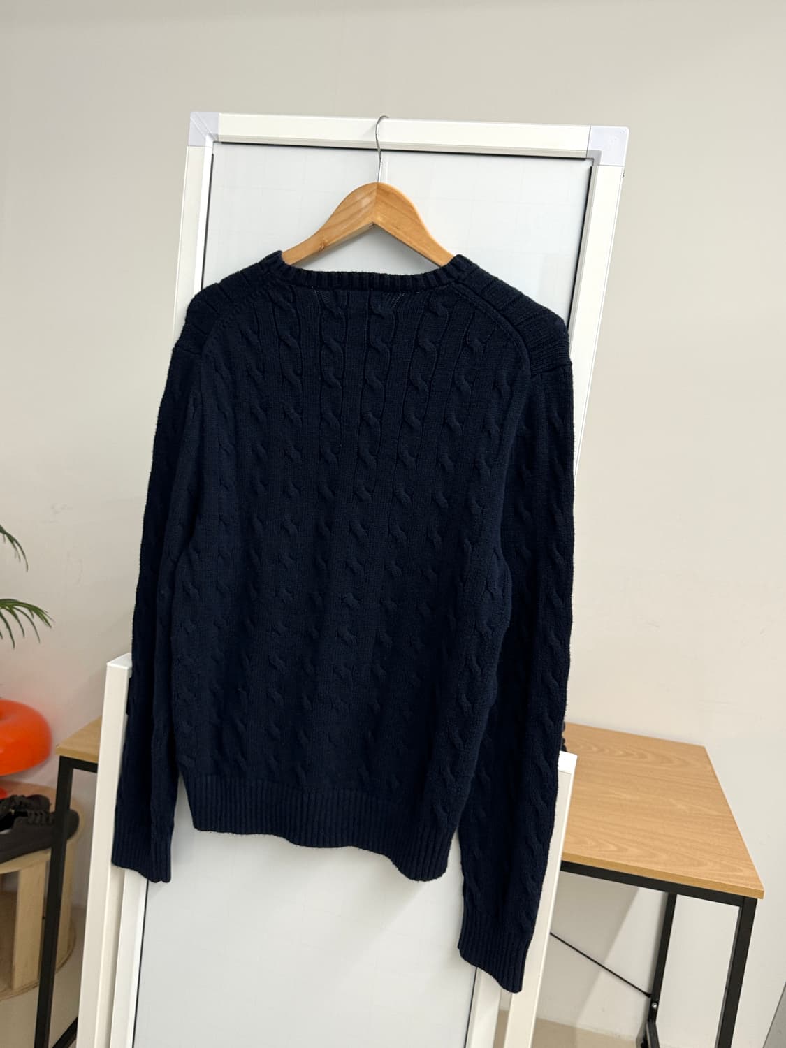 폴로 네이비 케이블니트 상품이미지3