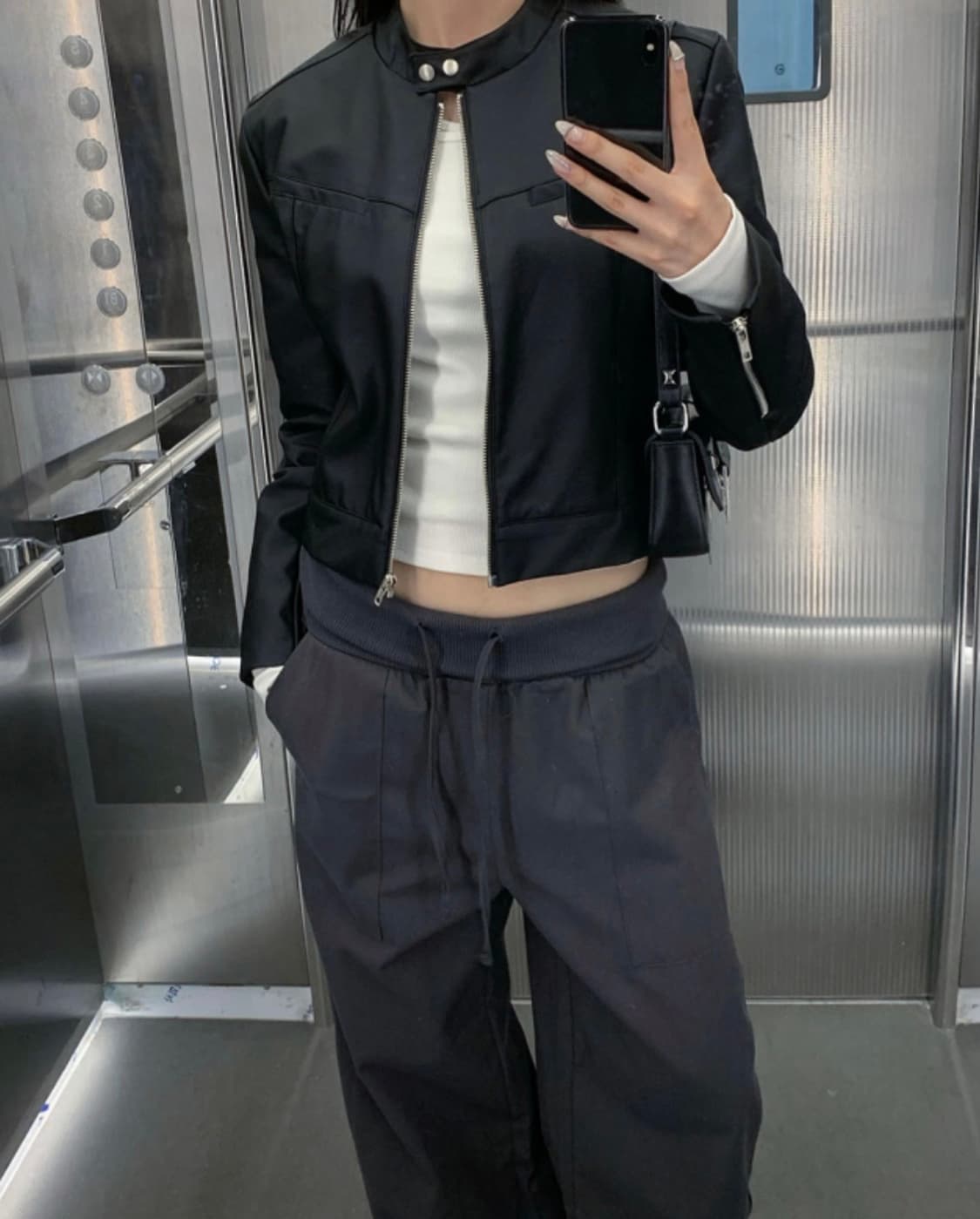 하몽 Mark leather jacket 상품이미지2