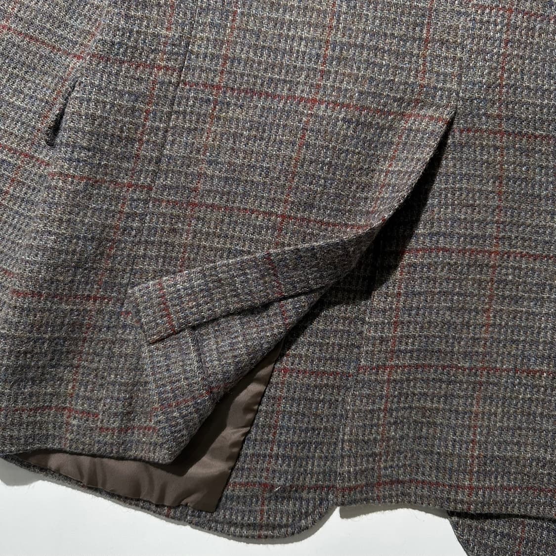 브룩스 브라더스 울 트위드 체크 싱글 2B 블레이저 자켓 상품이미지6