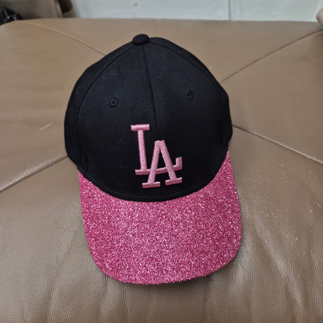 MLB / 블랙 핑크 LA 글리터 볼캡 상품이미지2
