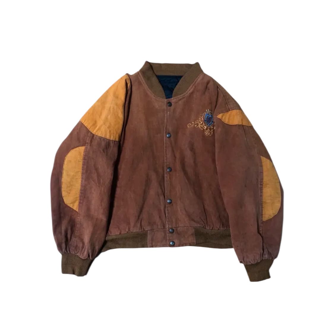 빈티지 자수 블루종 봄버 자켓 상품이미지1