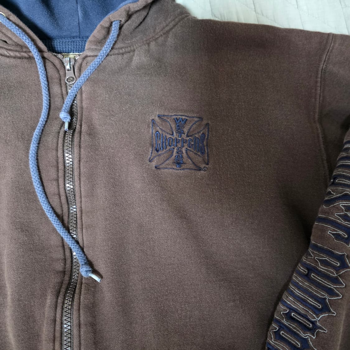 [XL] 빈티지 웨스트코스트차퍼스 더블페이스 써멀 후드집업 브라운 상품이미지2