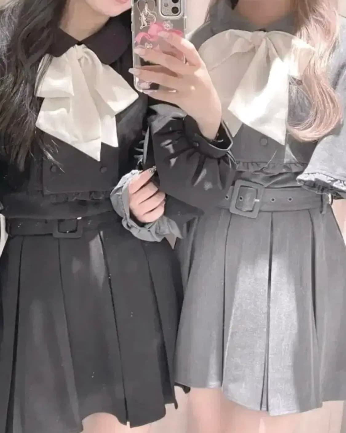 버블즈 케이프 리본 셋업 상품이미지1