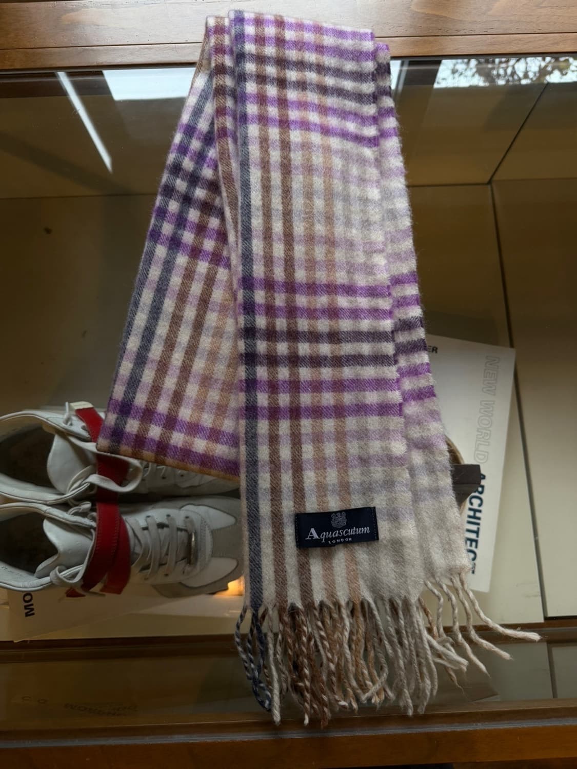 아쿠아스큐텀 캐시미어 머플러 상품이미지1