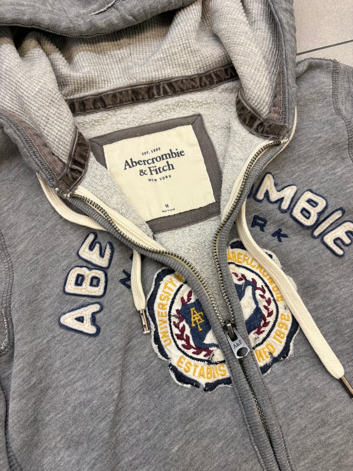 아베크롬비 그레이 후드집업 상품이미지6