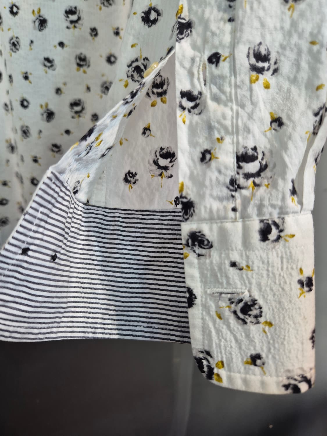 플라워 패턴 셔츠 L 새상품  상품이미지9