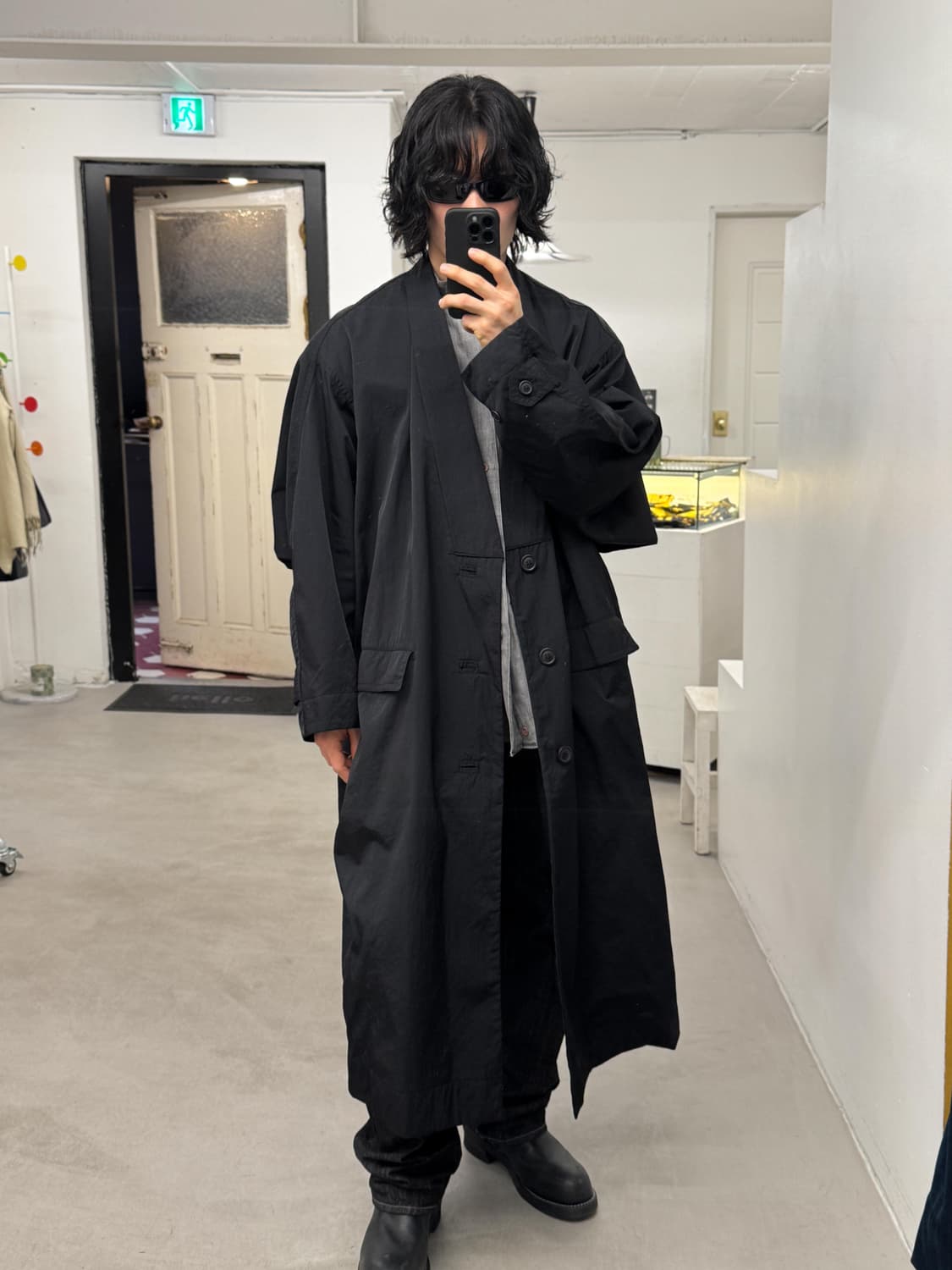 80s 이세이미야케 오버사이즈 나일론 코트 상품이미지9