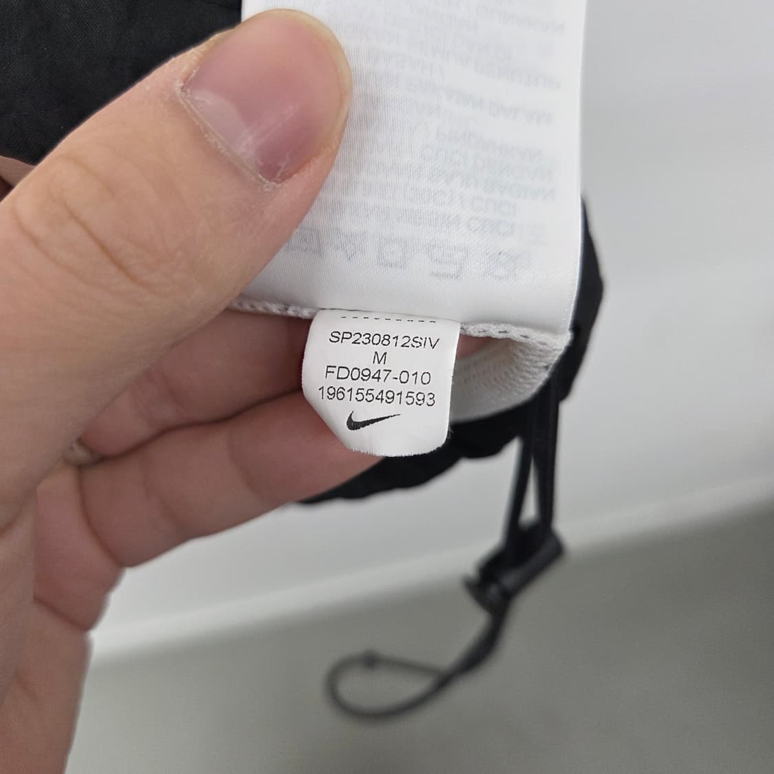 나이키 바람막이 블랙/화이트 후드 자켓 남m 상품이미지7