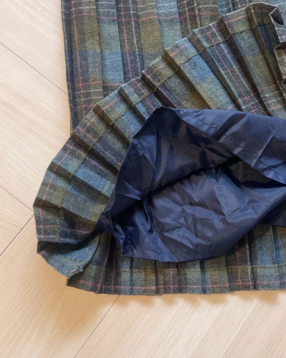 [Belle Bien] Wool Tartan Pleated Skirt 상품이미지6