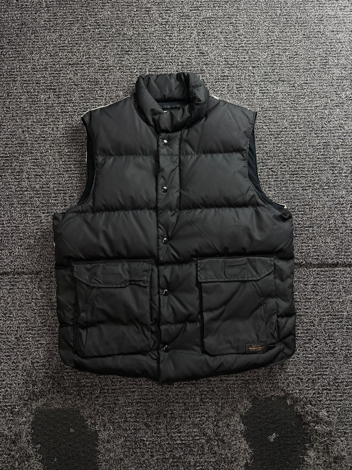 (시즌오프세일)폴로 데님엔서플라이 성조기 빅로고 아메카지 푸퍼 베스트 상품이미지2