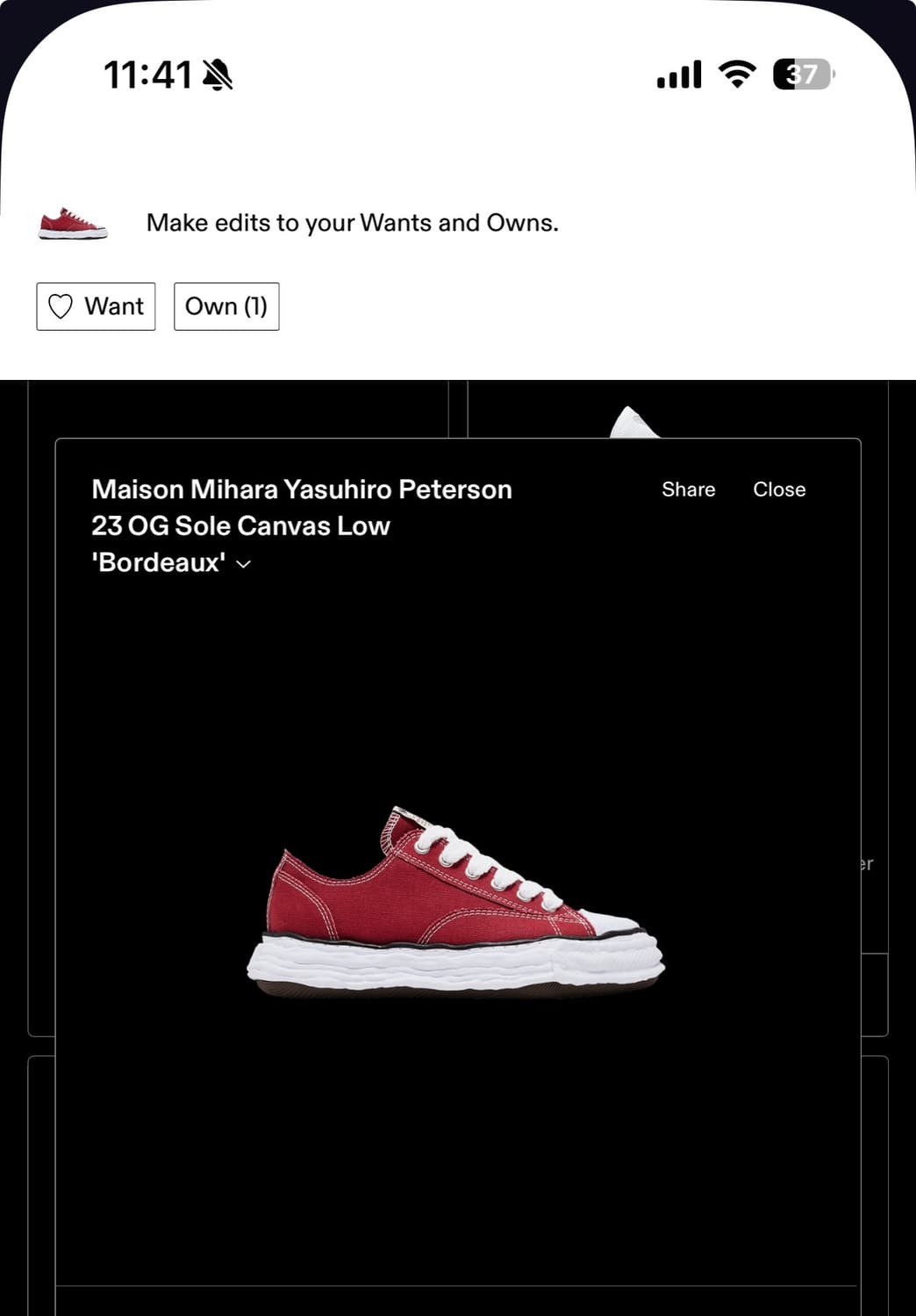 미하라 야스히로 피터슨 23 OG Sole Canvas low  상품이미지5