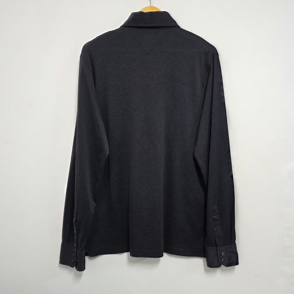 M 100 타미힐피거 포켓 긴팔 카라티 차콜그레이 상품이미지4