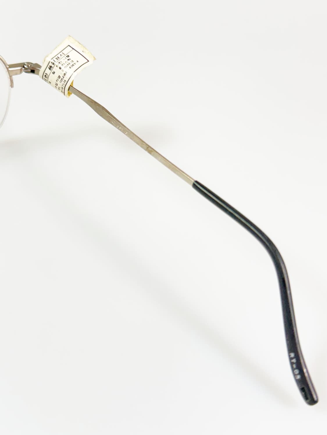 ROSTRO 실버 티타늄 반무테 스퀘어 빈티지 안경 상품이미지6