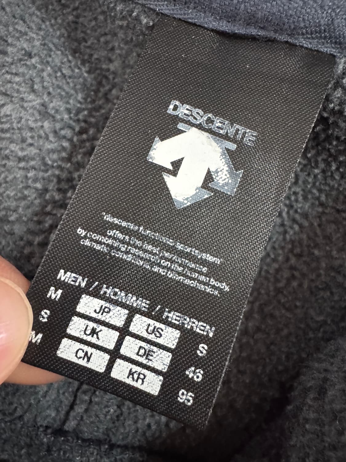 데상트 폴라텍 후리스 후드집업 M 상품이미지3