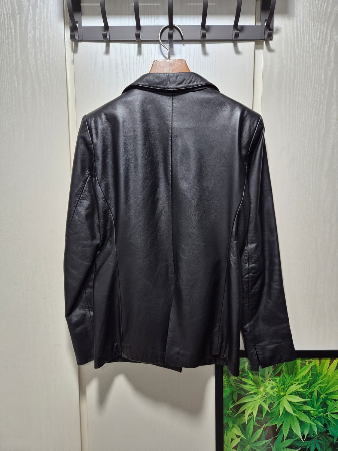JPN 빈티지 블랙 소가죽 자켓 블레이져 상품이미지10