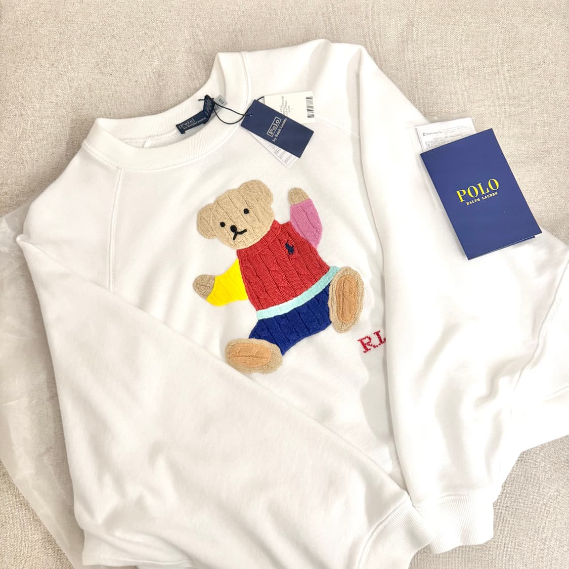 폴로 테디베어 맨투맨 한남 플래그십한정 제품 상품이미지1