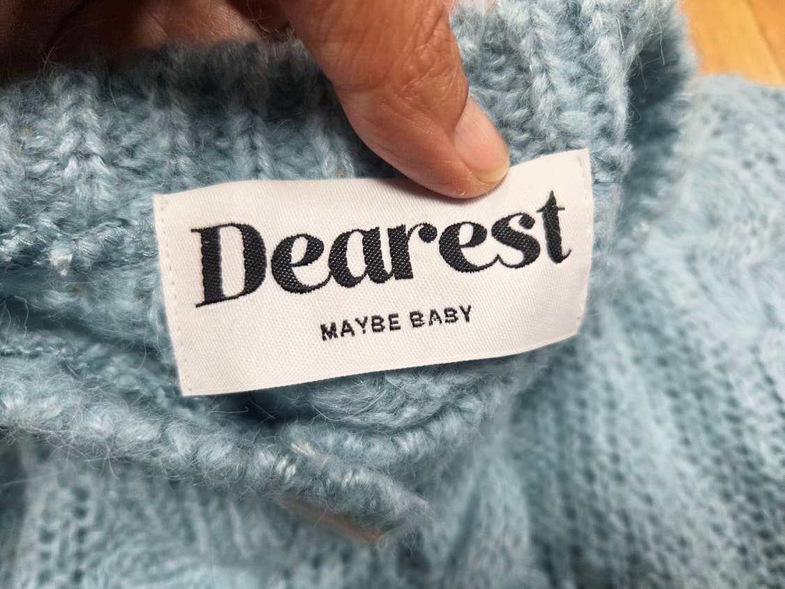 메이비베이비(MAYBEBABY) 디어리스트 젤라가디건 프리사이즈 새상품 상품이미지5