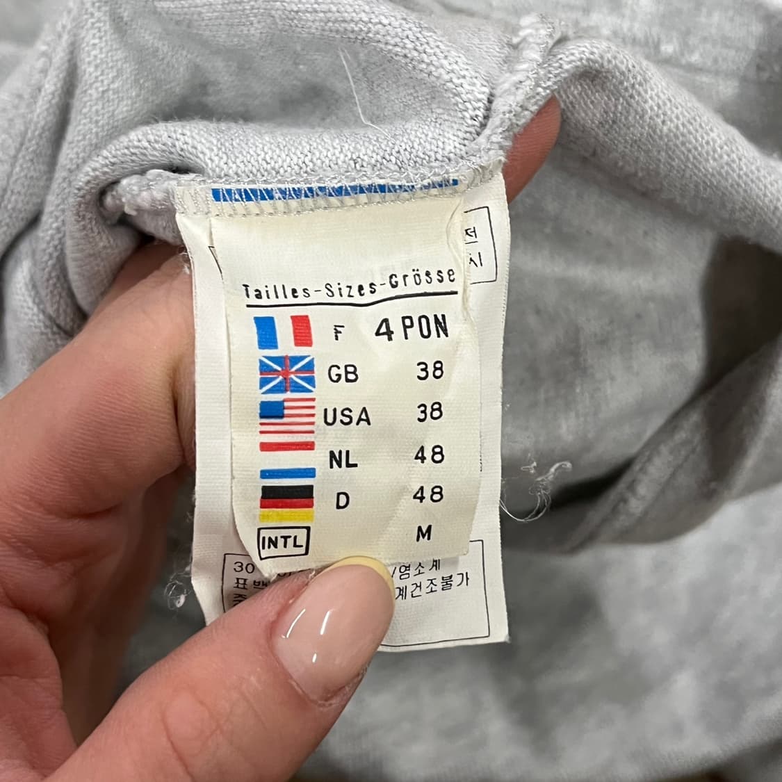 [정품/M] 세인트제임스 회색 긴팔 티셔츠 b10 상품이미지6