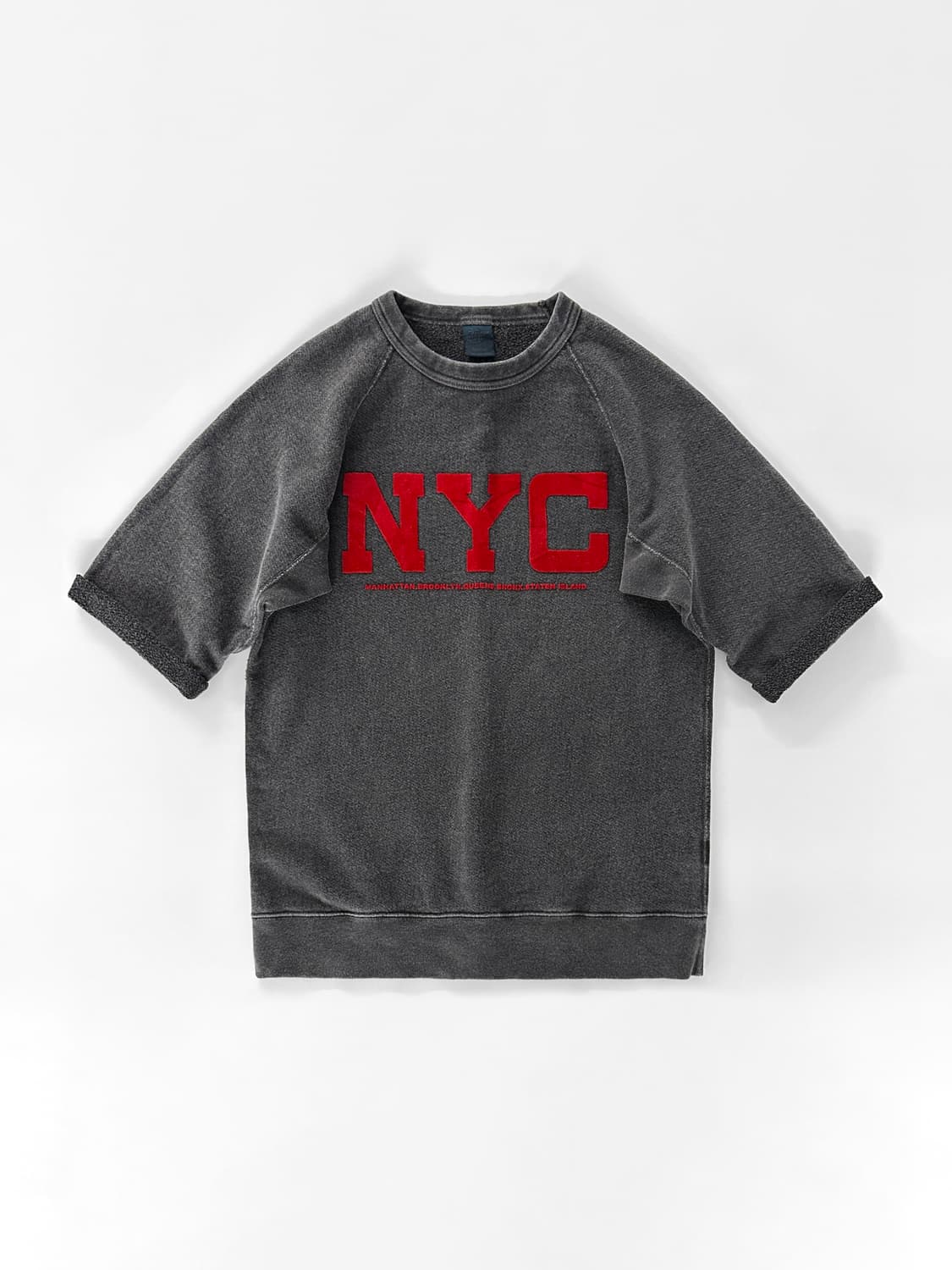 빈티지 Good On NYC 피그먼트 다이드 반팔 스웻셔츠 상품이미지2