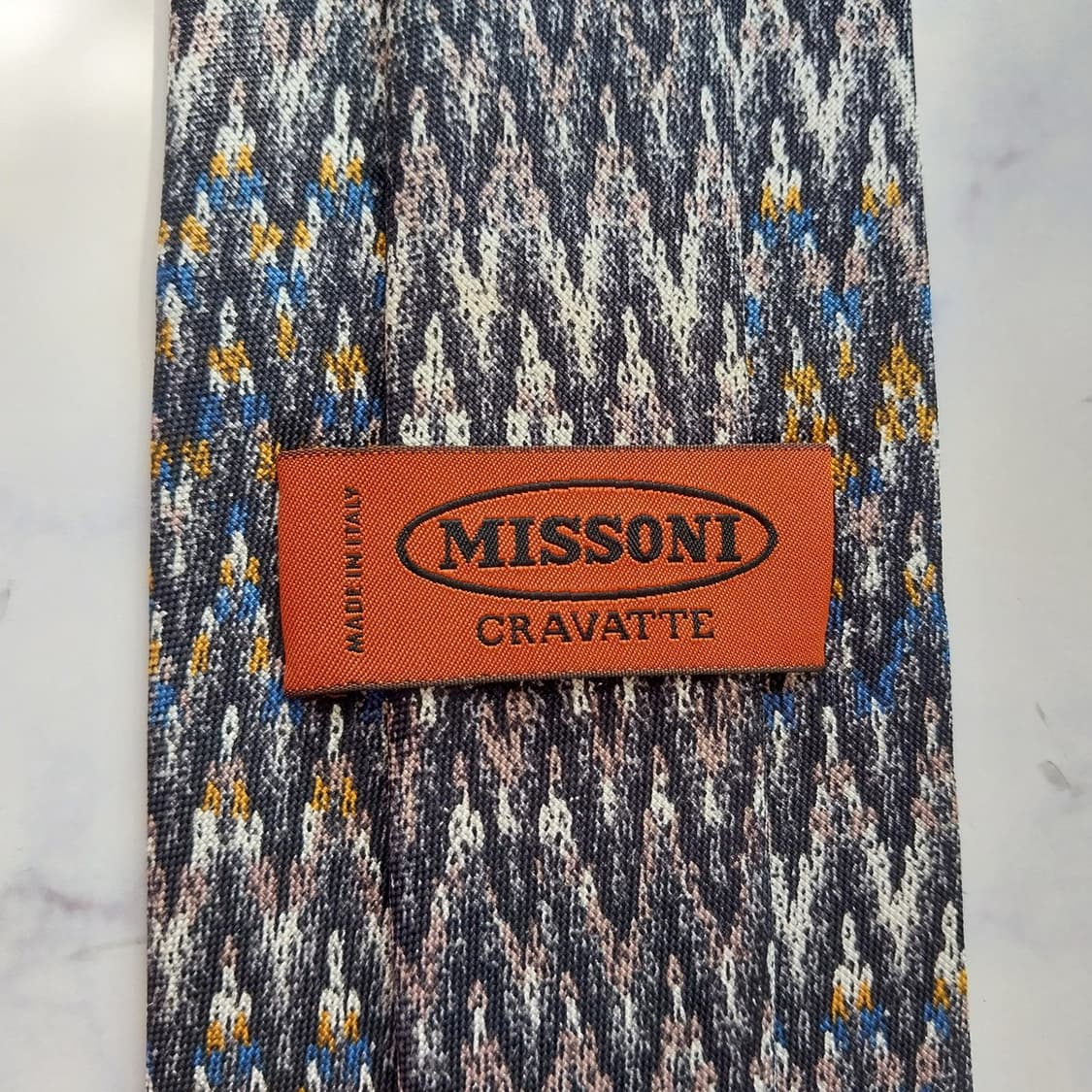 미쏘니 실크 블랙 믹스 패턴 넥타이 9.3cm S~A+등급 K2473
 상품이미지9