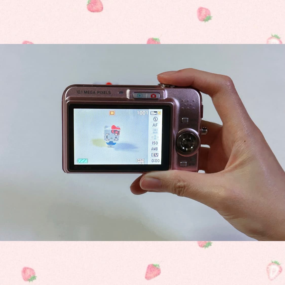 [작례O] 카시오 엑슬림 EX-Z1080 핑크 빈티지 카메라 z1050 상품이미지4