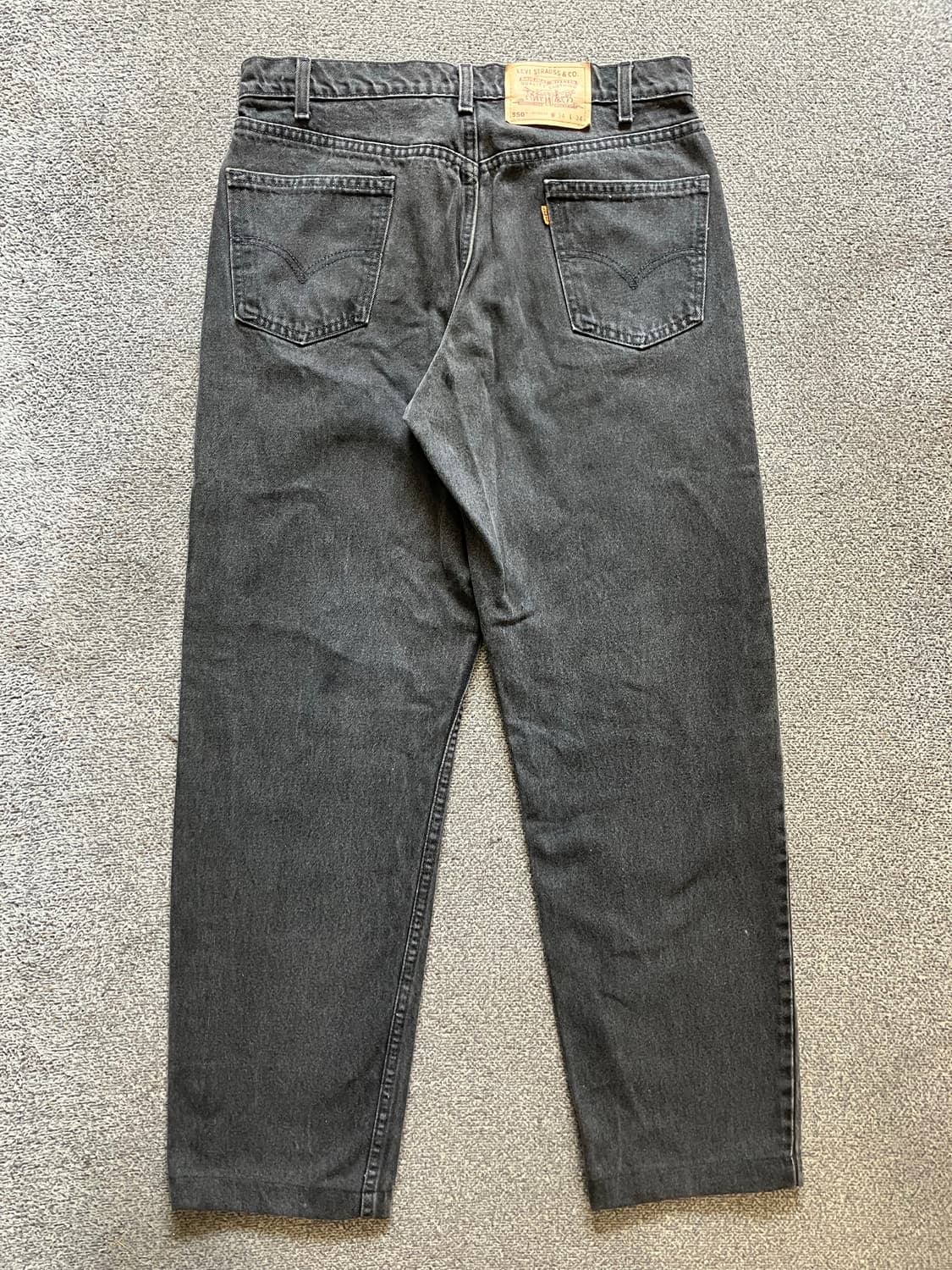 343 90s usa 리바이스 550 흑청 블랙 오렌지탭 상품이미지3