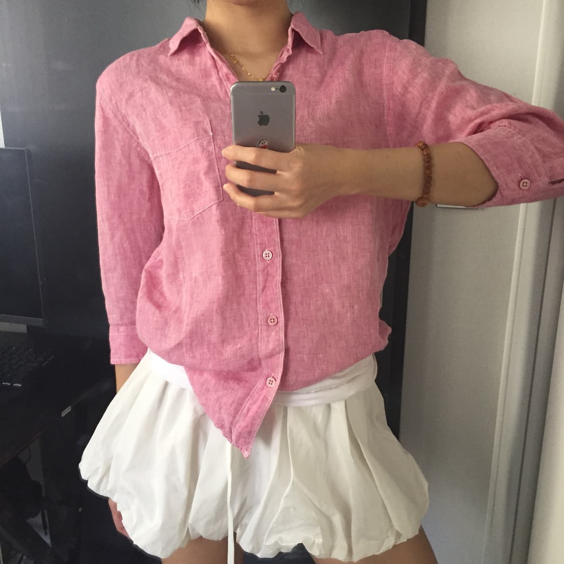 Back number 히메갸루 스티치 딸기우유 셔츠 상품이미지2