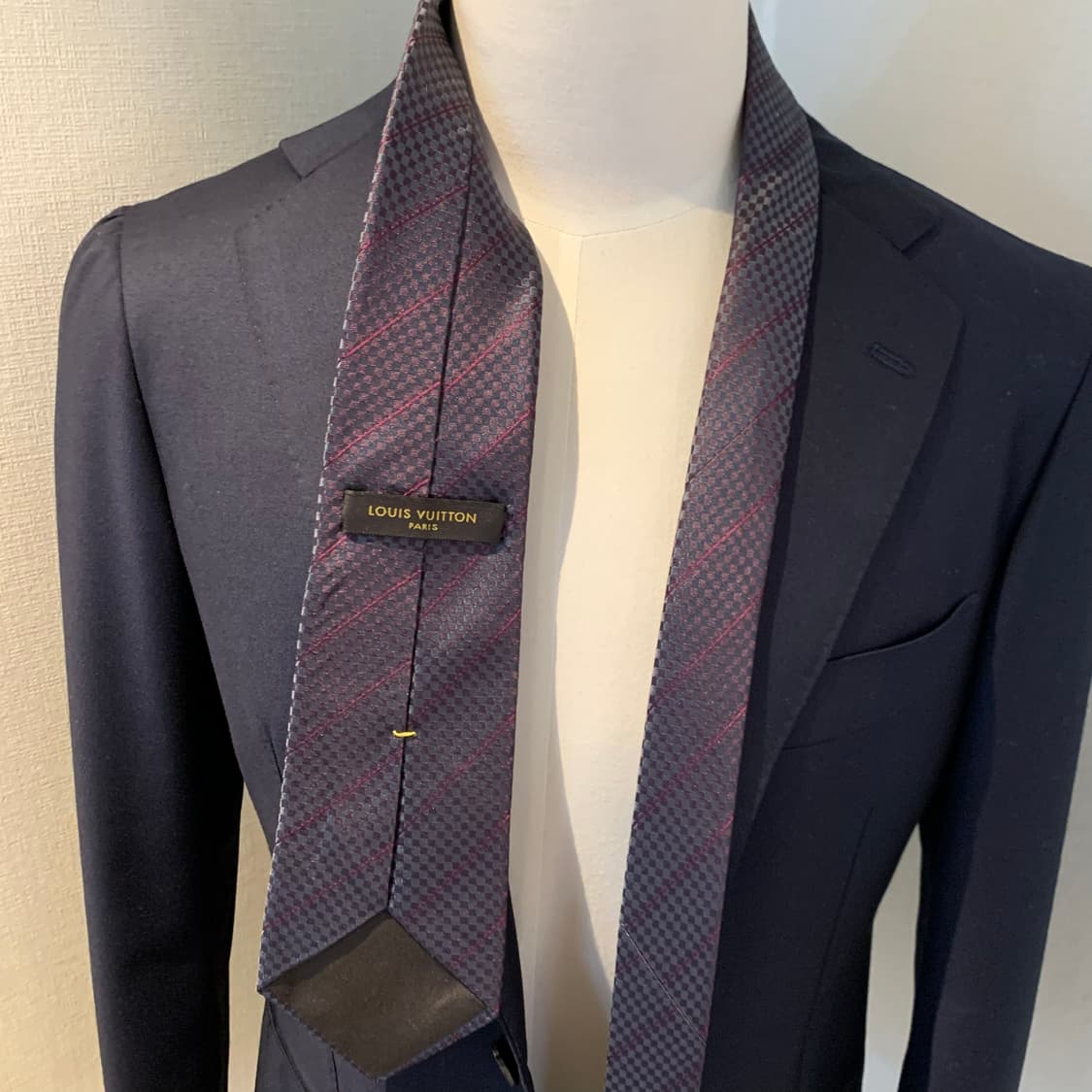 루이비통 스몰다메이 100실크 이태리 최상급 A+ 명품넥타이 9.2cm 상품이미지2