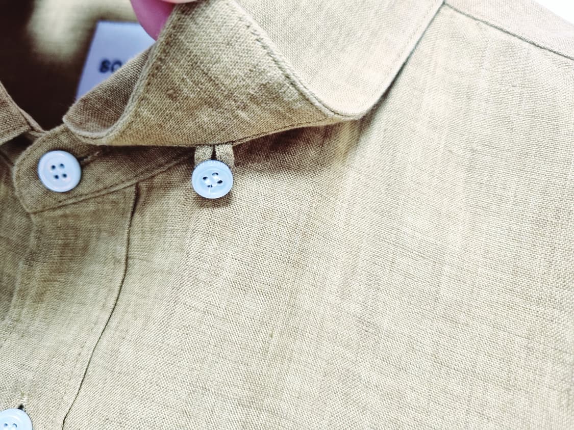 남성 솔리드옴므 린넨 마 긴팔 남방 셔츠 상품이미지4