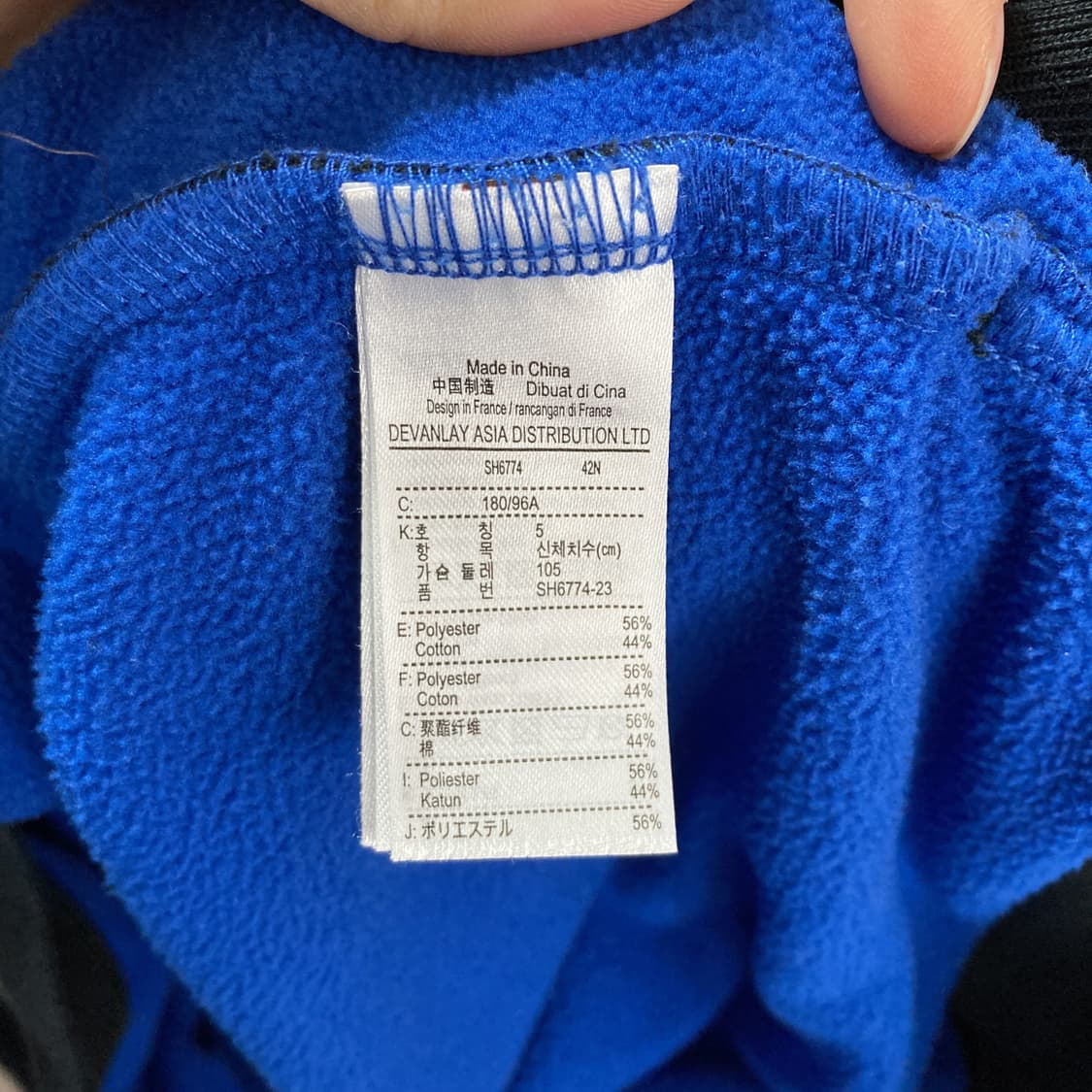 라코스테 여성기모후드집업자켓 블랙 105  상품이미지5