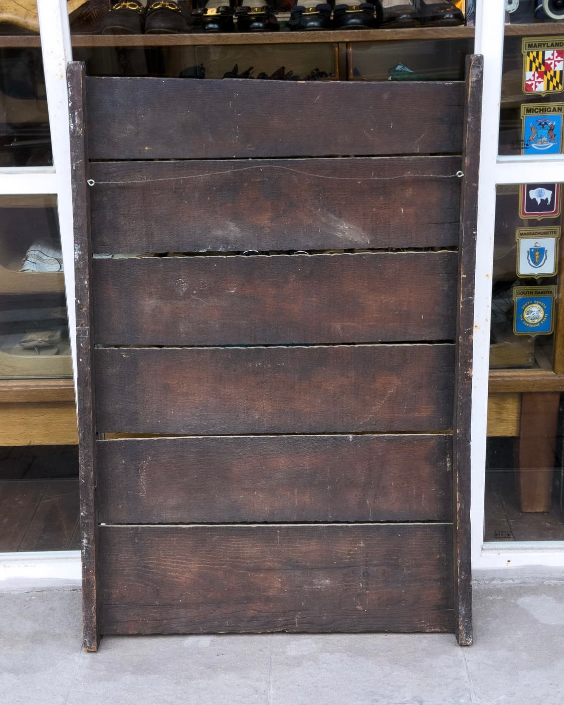 빈티지 소품 1900년 Barker's Liniment 나무 간판 상품이미지5