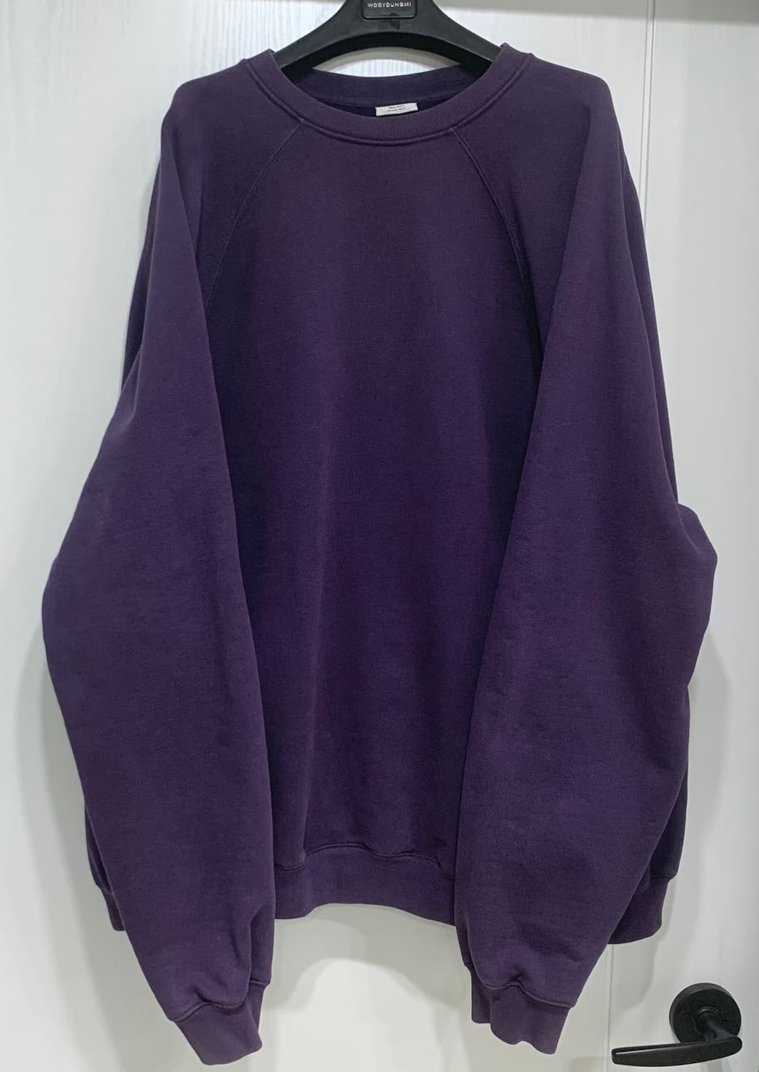 [L]베트멍 언스키니 맨투맨 긴팔 티셔츠 퍼플 바이올렛 상품이미지3
