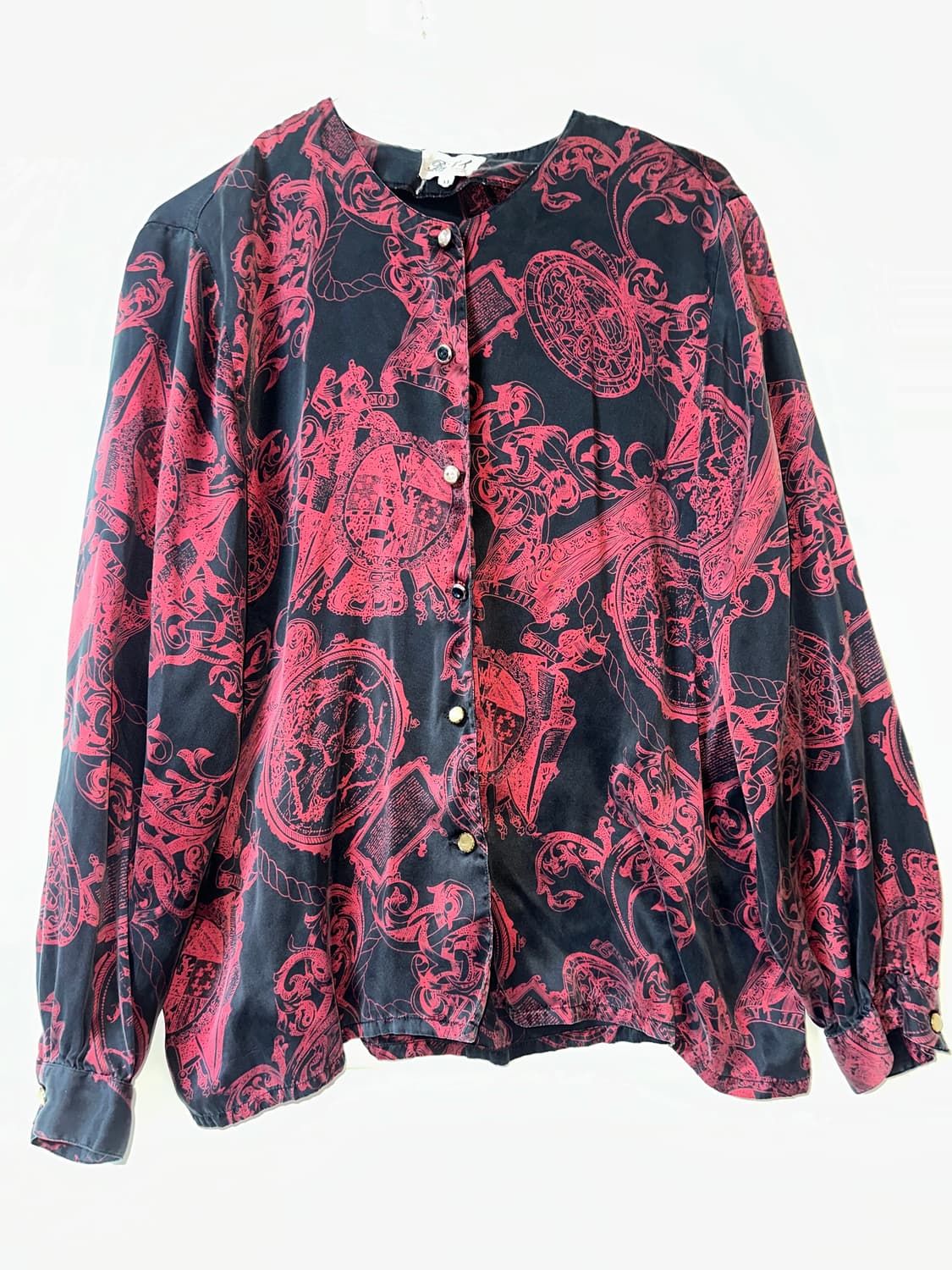 고딕 고스 펑크 블라우스 상품이미지1