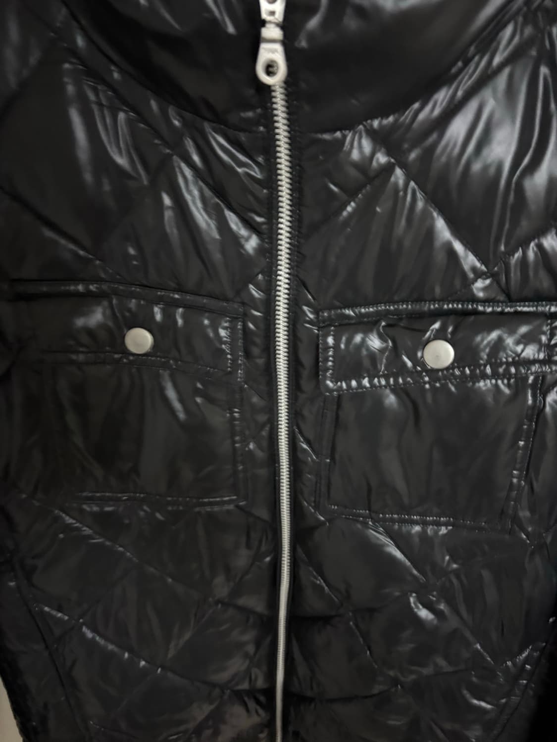 빈티지 유광 패딩 상품이미지3