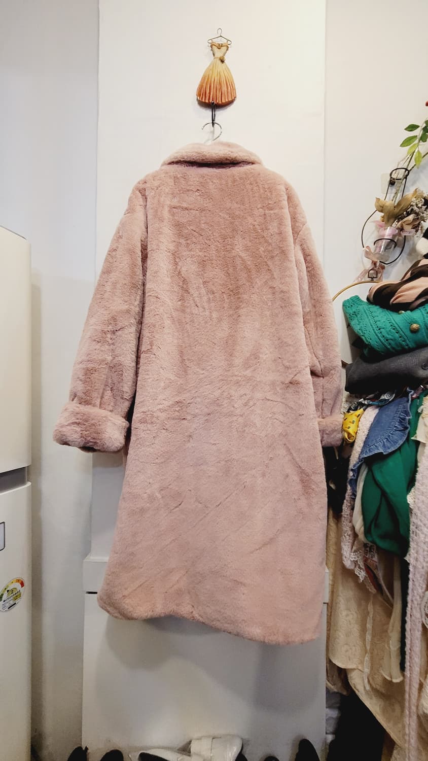 에코 밍크퍼 롱코트 상품이미지2