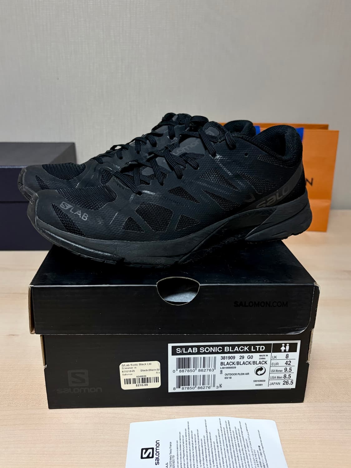 살로몬 S/LAB SONIC BLACK LTD (265) 상품이미지2