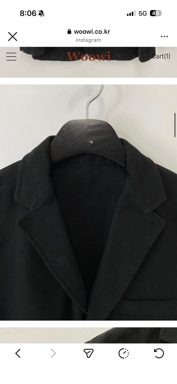 빈티지woowi 구매 자켓  상품이미지3