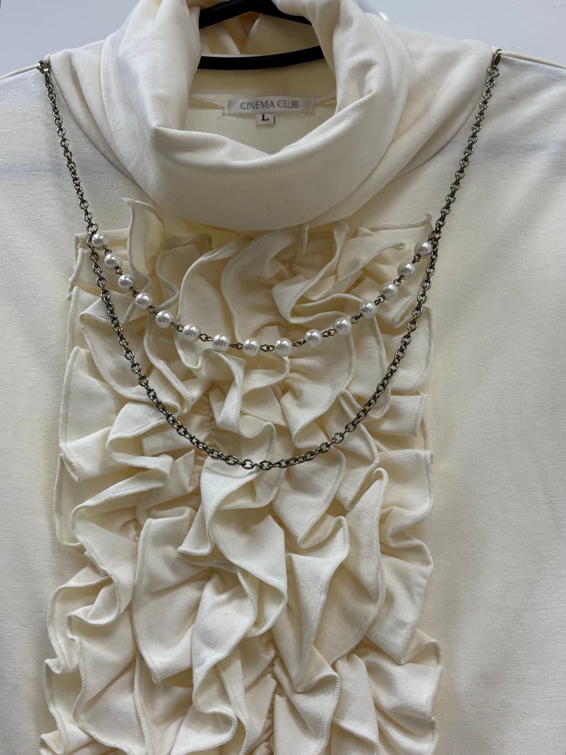 빈티지 아이보리 프릴 롱슬리브 상품이미지3