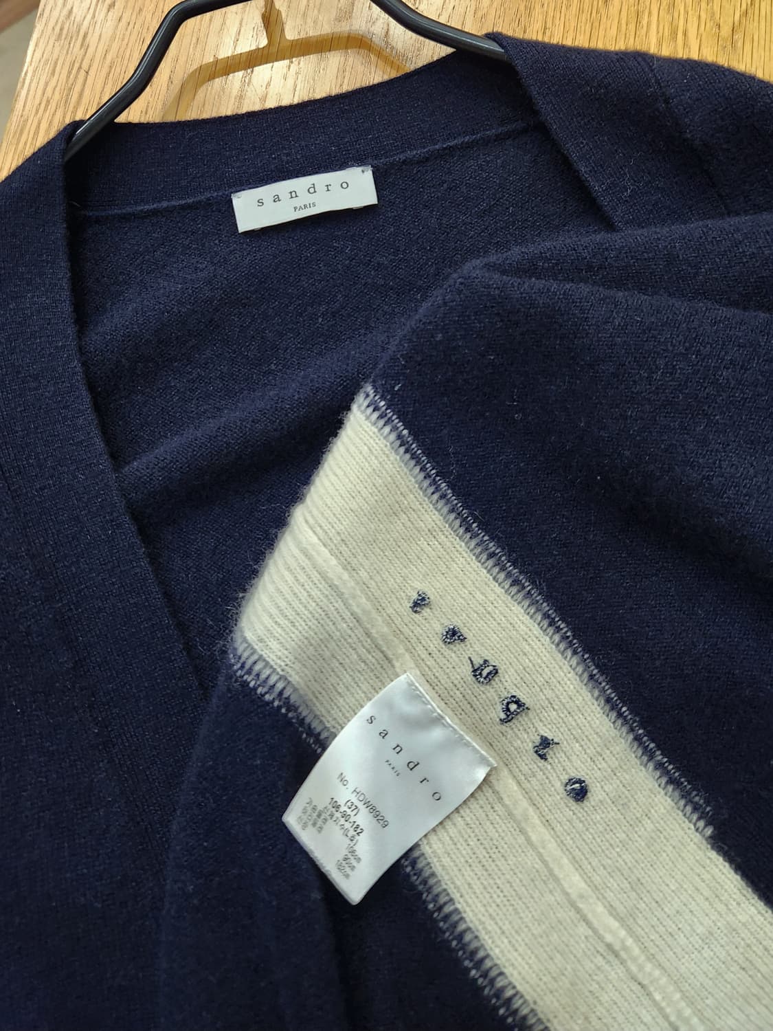 산드로옴므 남성 캐시미어 가디건L 상품이미지4