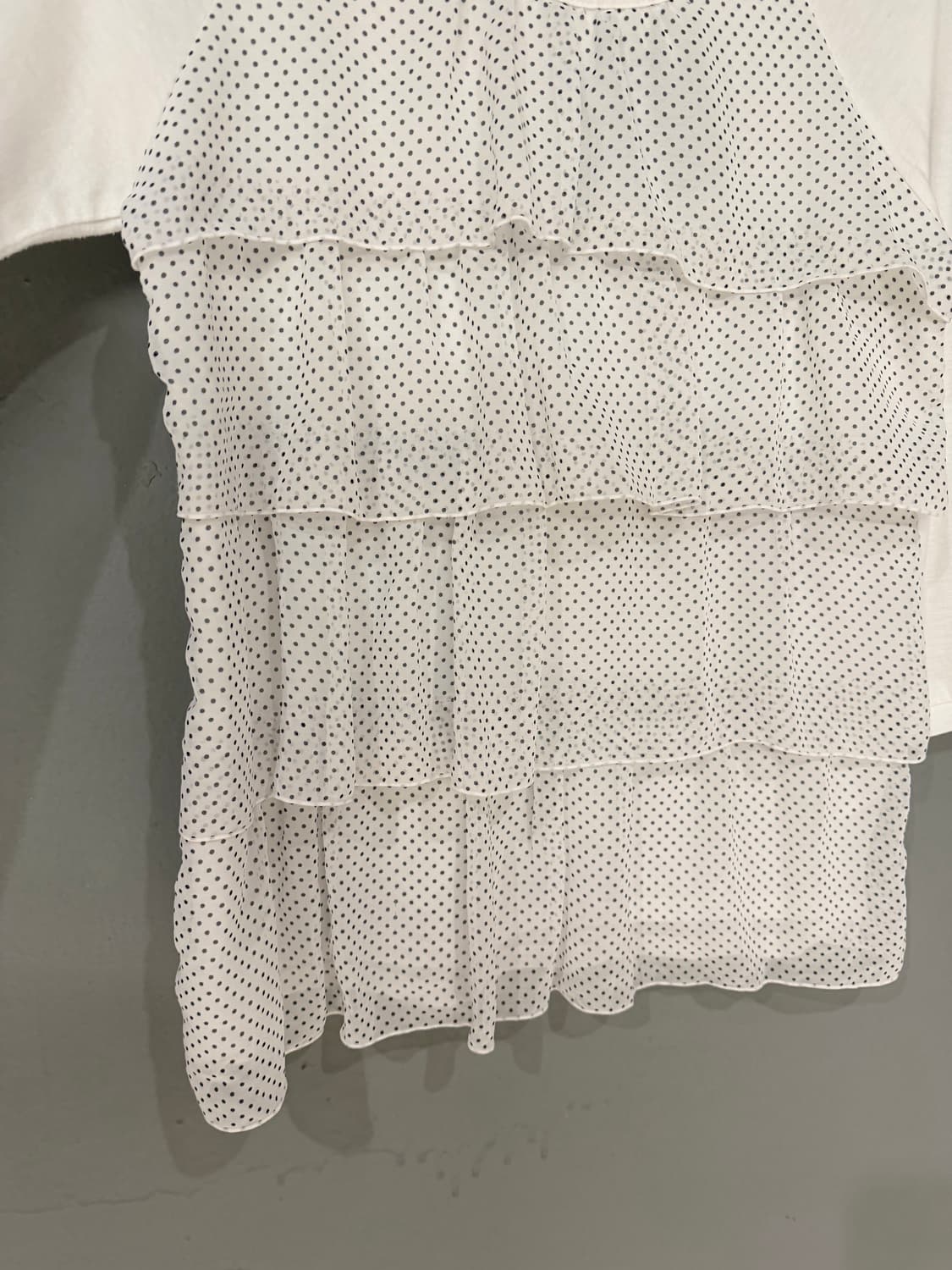 dot pattern can-can detail top 상품이미지7