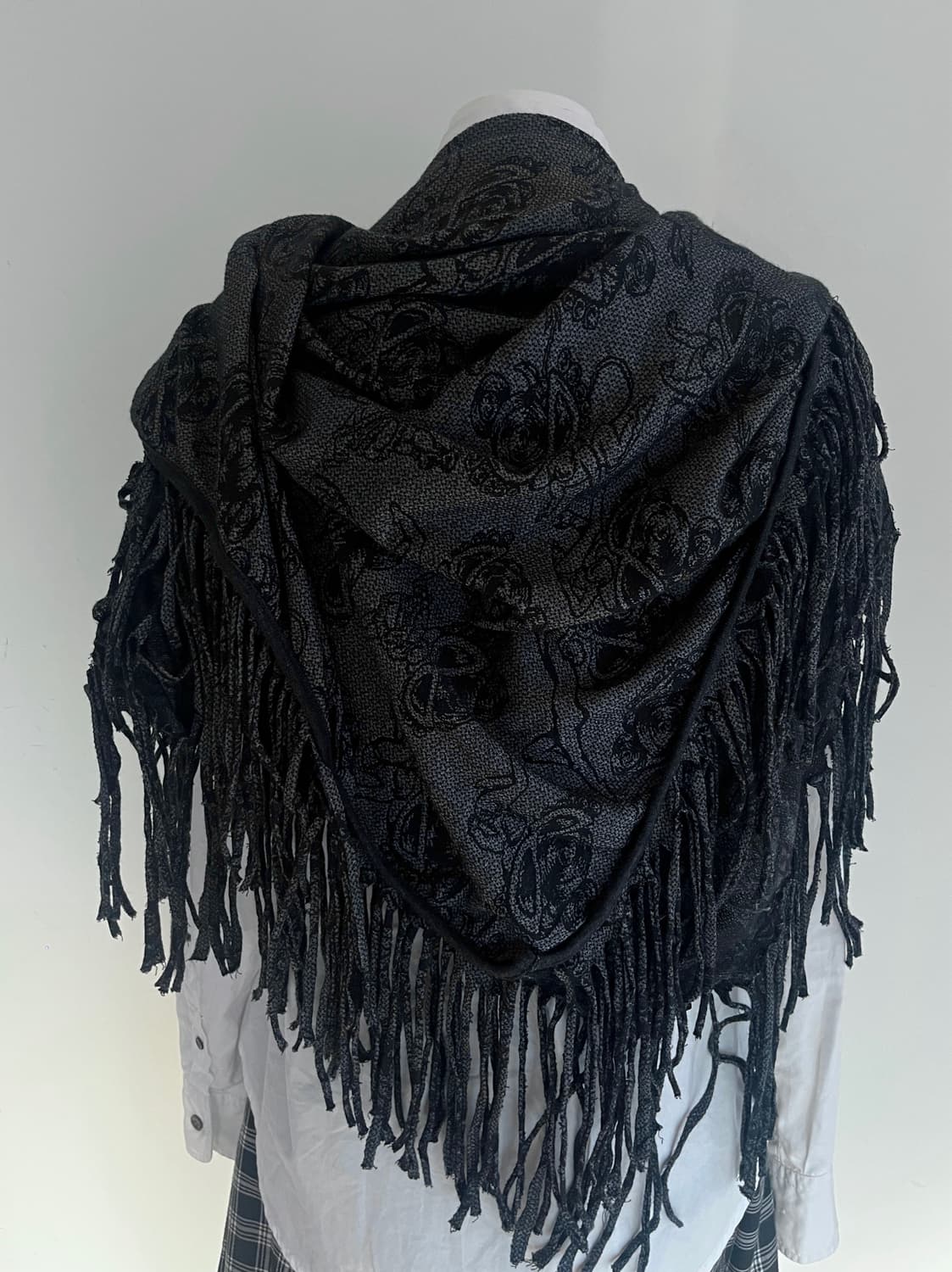 히스테릭 글래머 프린팅 프린지 머플러 목도리 스카프 스툴 상품이미지1