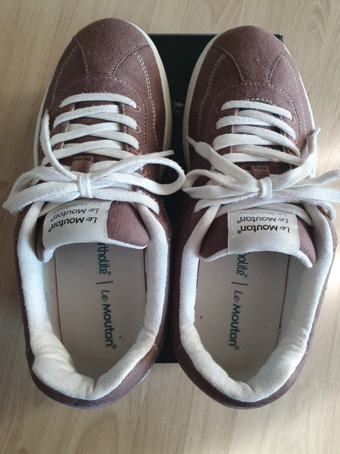 르무통 업 브라운 스니커즈 운동화 255mm 상품이미지1