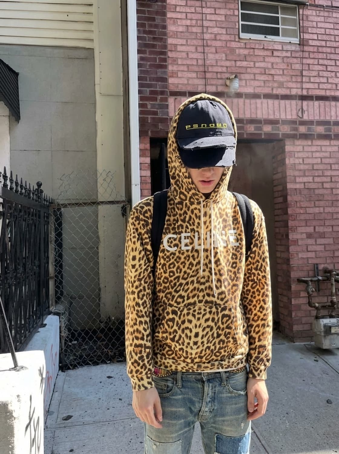 PSN /OWN 더블 바이저 캡 블랙 상품이미지1