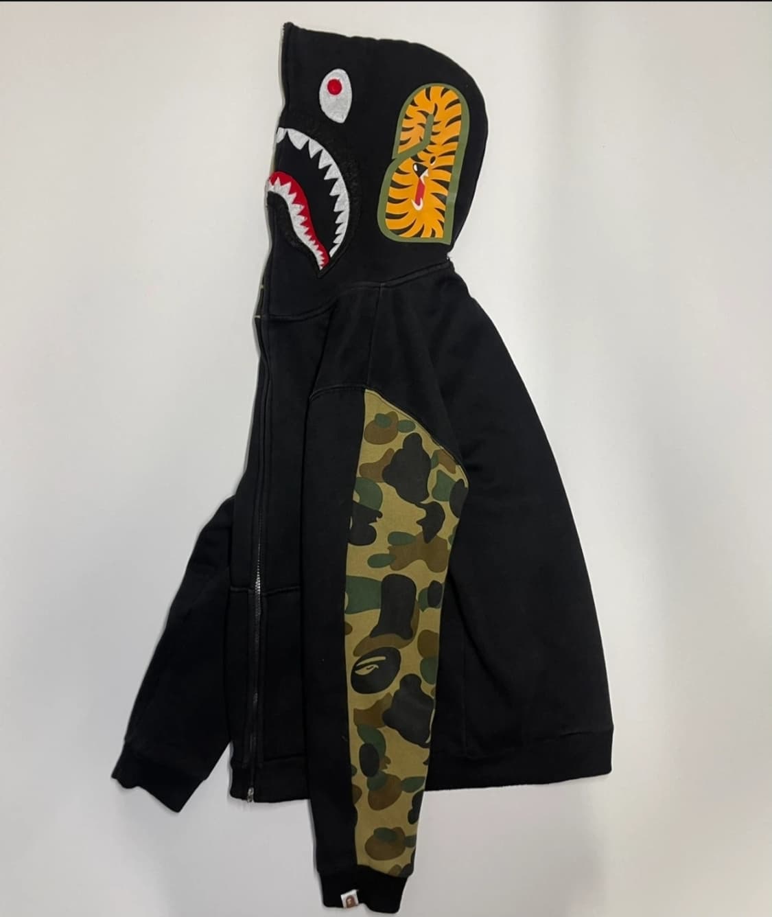 베이프 블랙 카모 후드티 L 상품이미지3